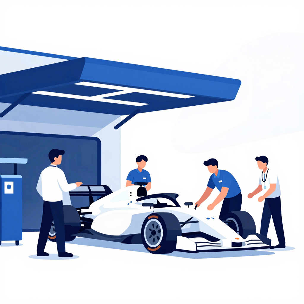 赛车工程团队类比